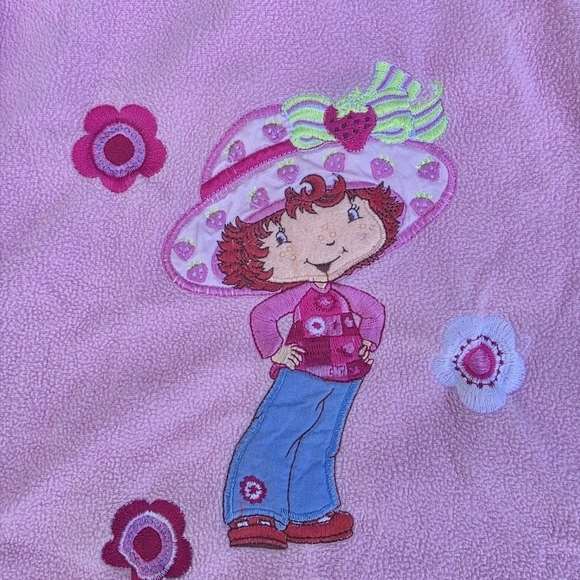 Vintage Strawberry Shortcake Berry Sweet Pink Kids Casual Dress RARE - Picture 3 of 6